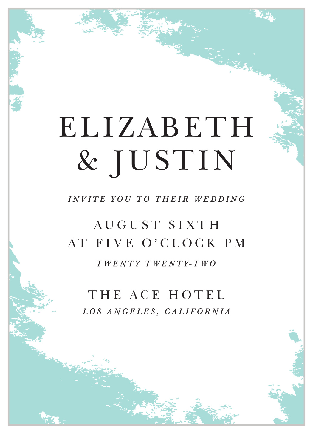 Something Blue Wedding Invitations