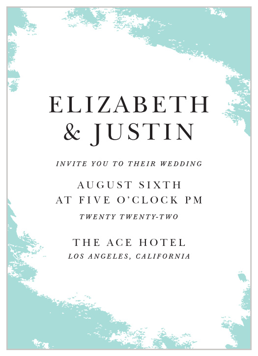 For a beautiful invitation befitting the elegance of your wedding plans, look no further than our Something Blue Wedding Invitations. 