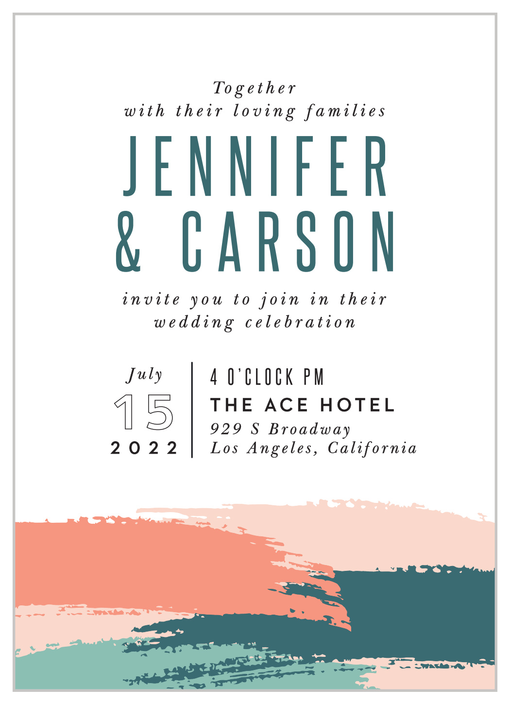 Painterly Perfection Wedding Invitations