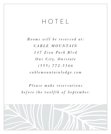 Bordered Fun Accommodation Cards