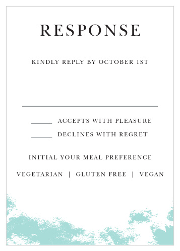 Something Blue Response Cards