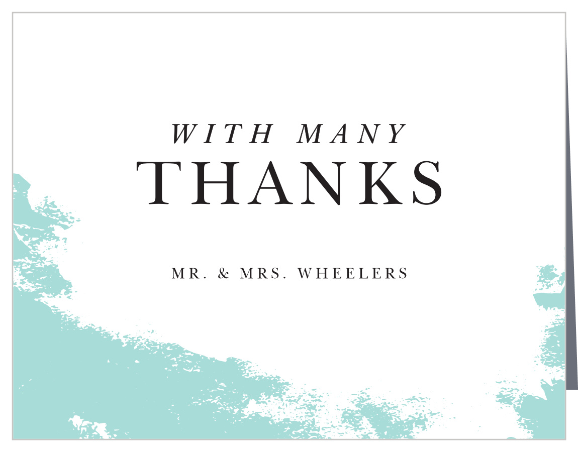 Something Blue Wedding Thank You Cards