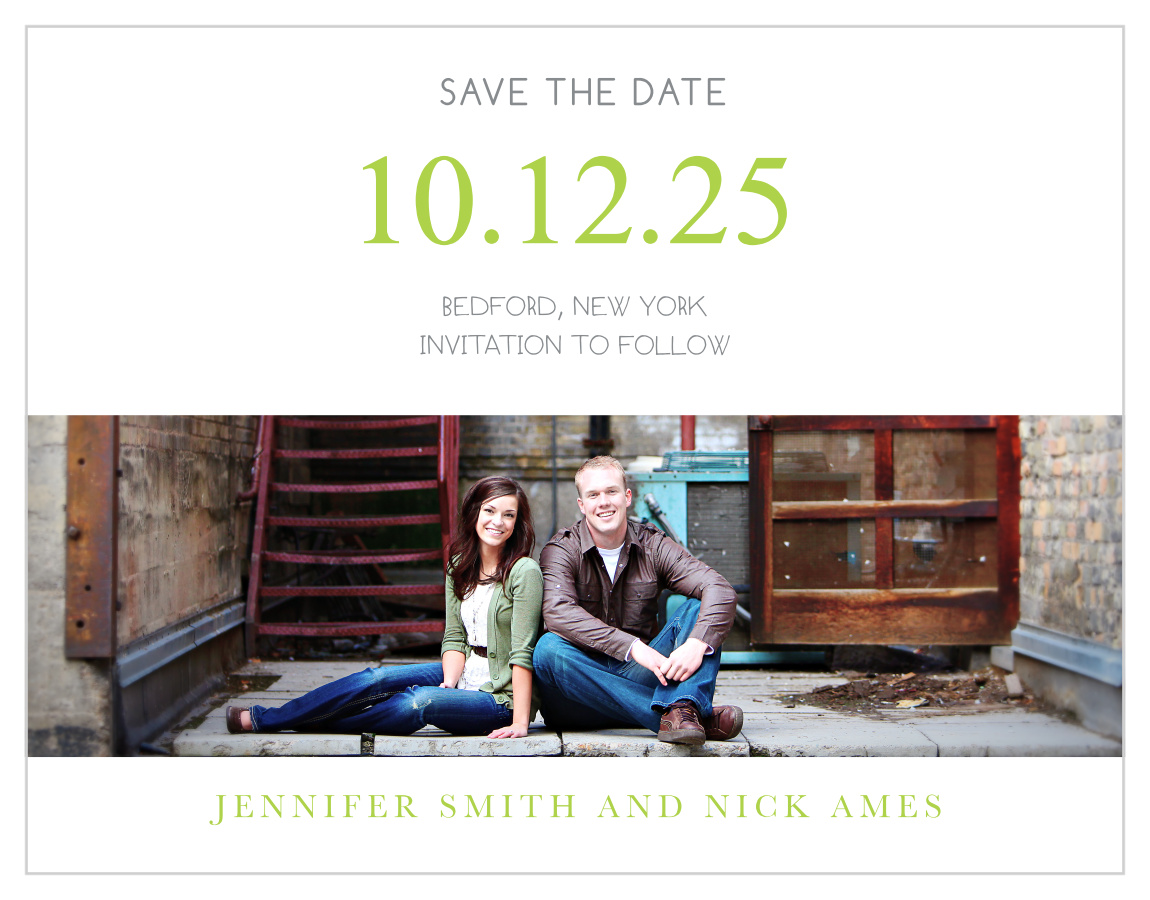 Sophisticated Photo Save the Date Magnets
