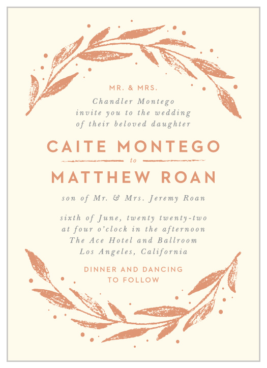 For a beautiful invitation befitting the elegance of your wedding plans, look no further than our Rustic Branches Wedding Invitations. 