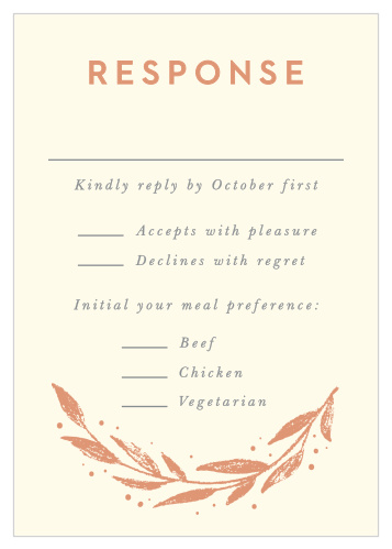 Rustic Branches Response Cards