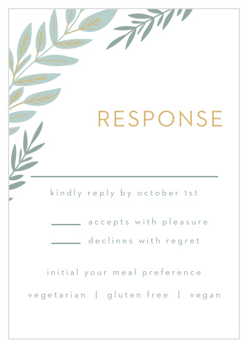 Graceful Garden Response Cards