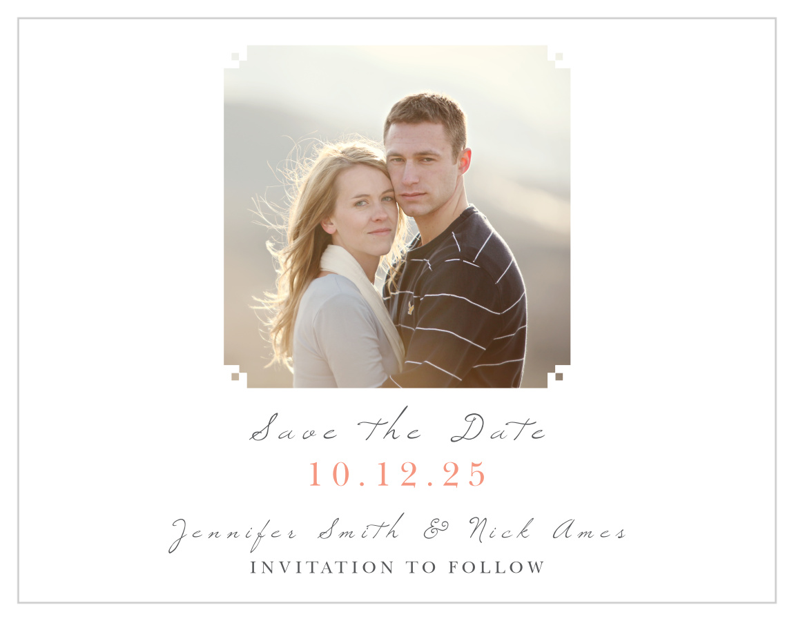 Illustrated Rose Save the Date Magnets