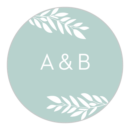 Graceful Garden Wedding Stickers