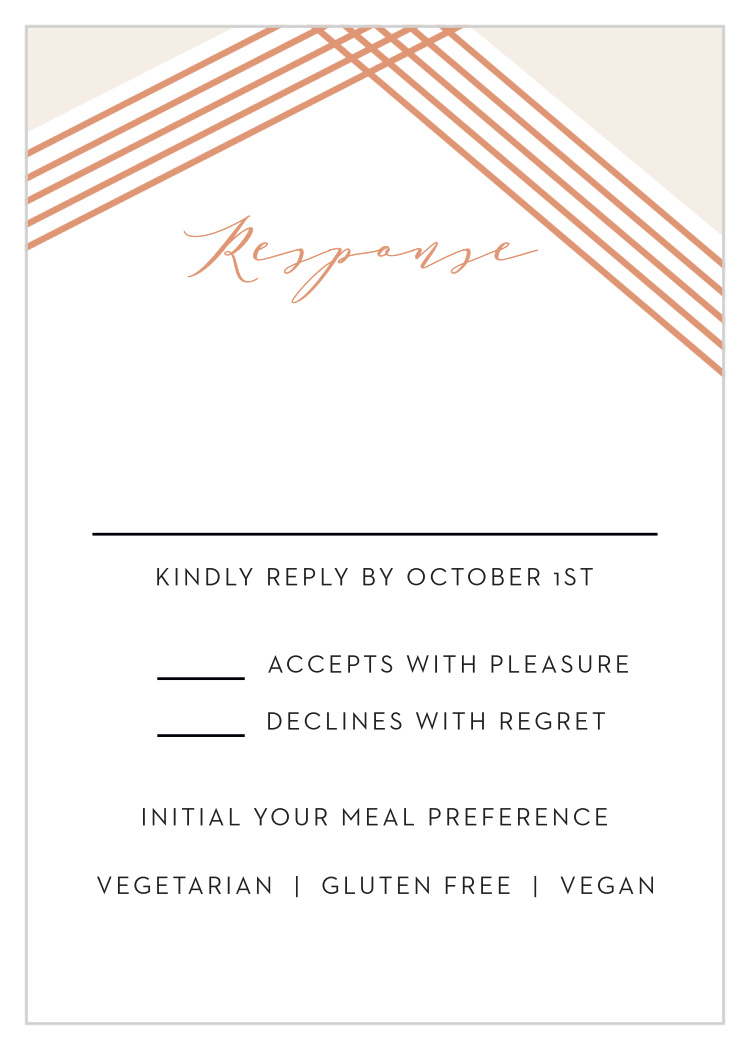 Contemporary Glamour Response Cards