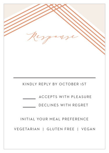 Contemporary Glamour Response Cards