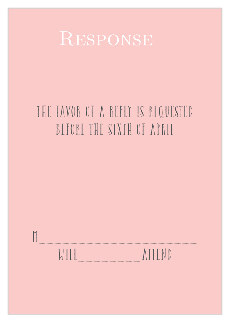 Illustrated Rose Response Cards