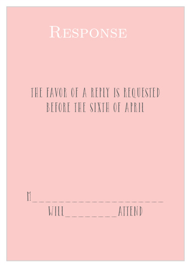 Illustrated Rose Response Cards
