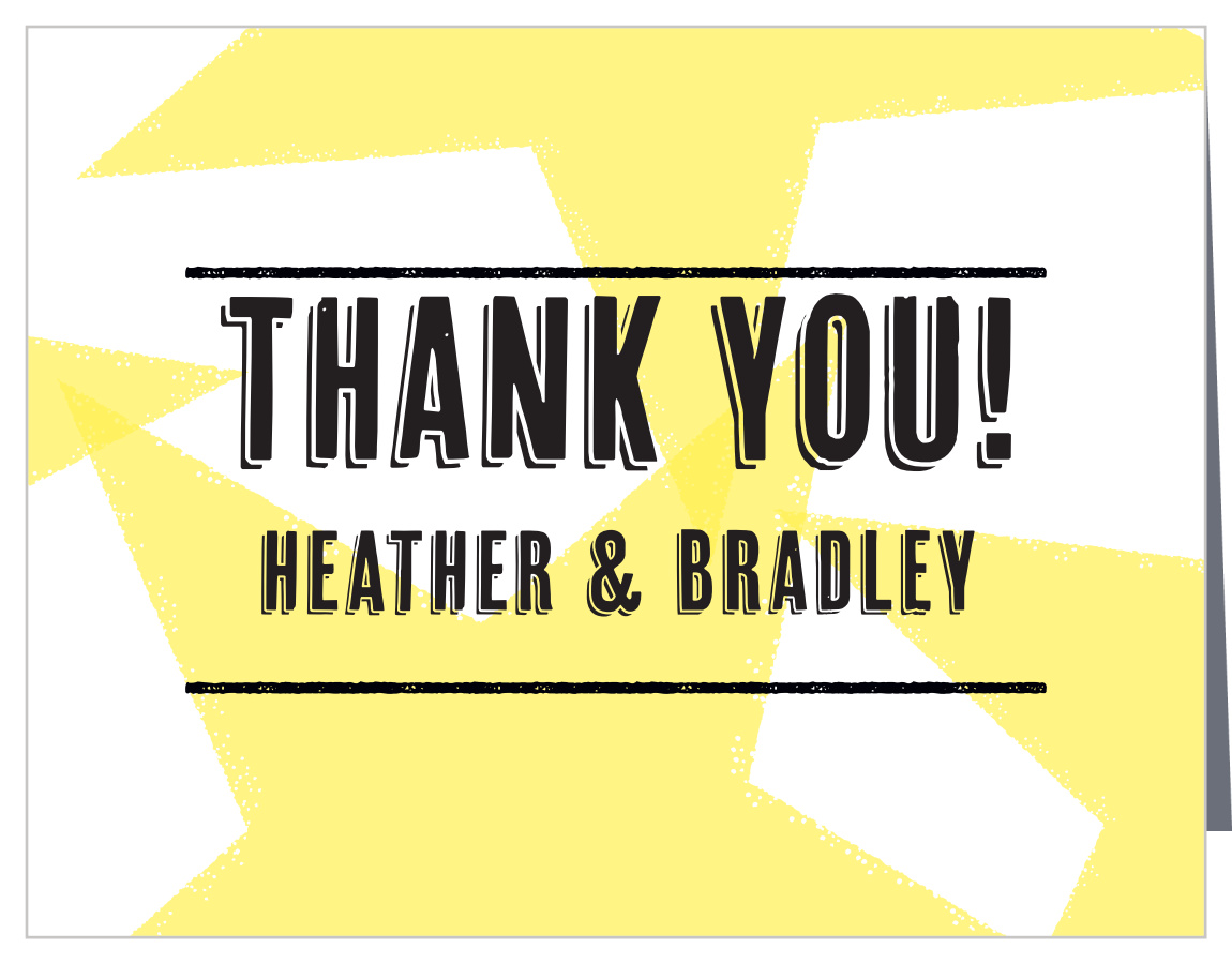 Poster Print Wedding Thank You Cards