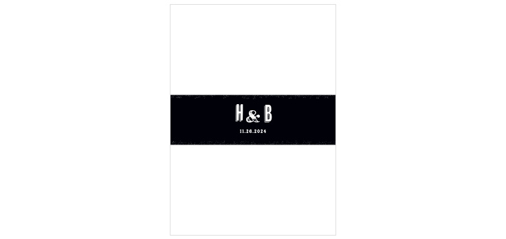 Poster Print Wedding Belly Bands