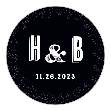 Poster Print Wedding Stickers