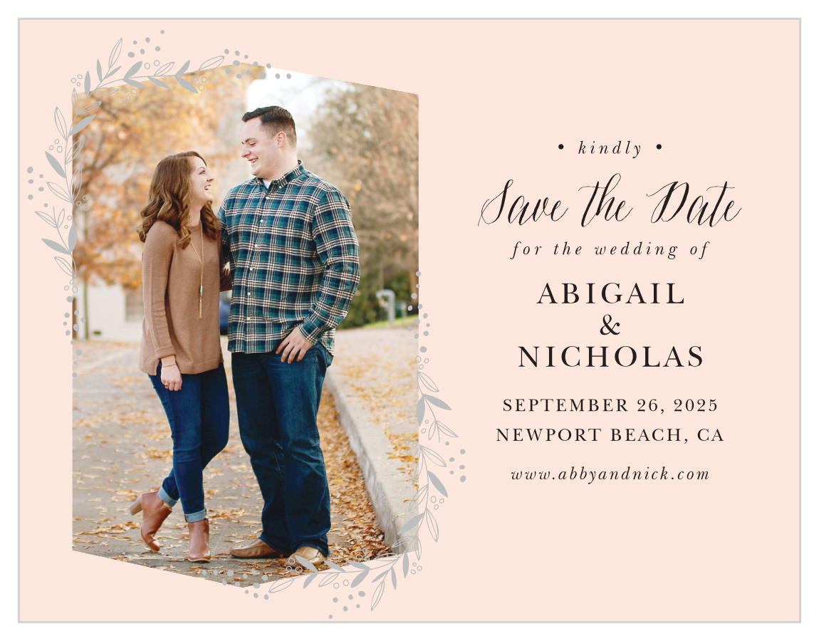 Delicate Botanical Save the Date Magnets