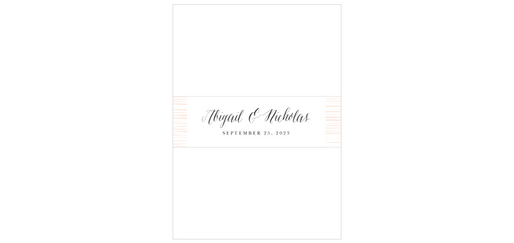 Delicate Botanical Wedding Belly Bands