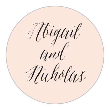 Delicate Botanical Wedding Stickers
