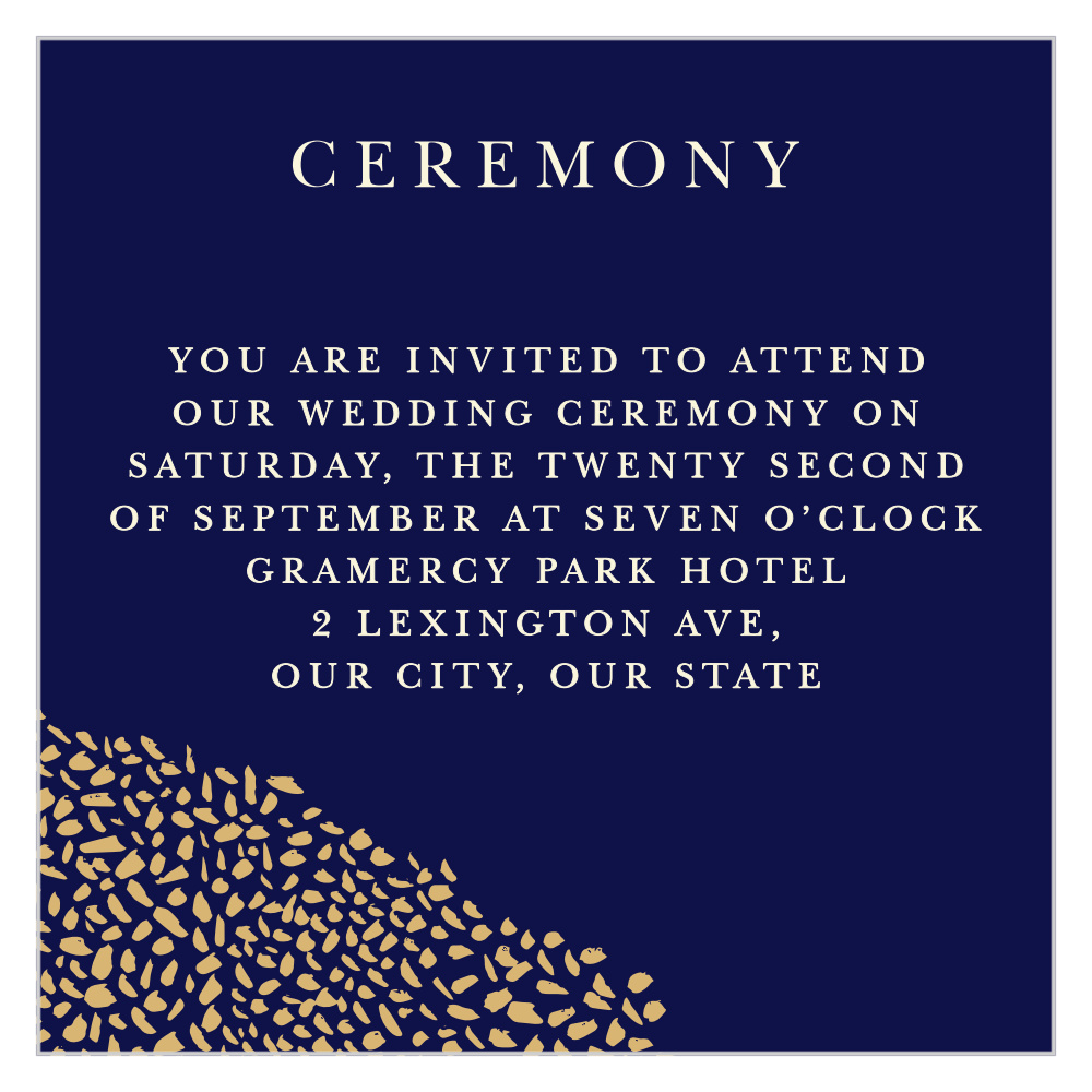 Pebble Walkway Ceremony Cards
