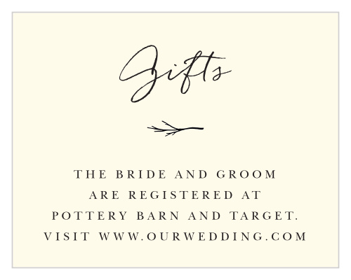 Weathered Twig Registry Cards