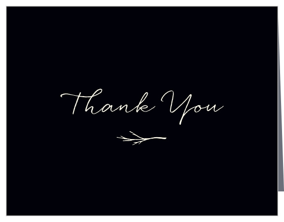 Weathered Twig Wedding Thank You Cards