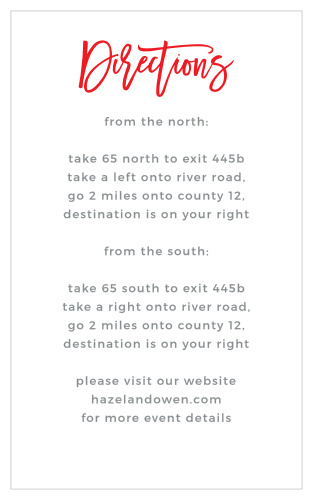 Tequila Sunrise Direction Cards