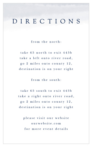 Majestic Views Direction Cards