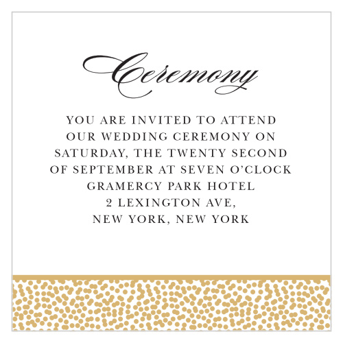 Pebble Beach Ceremony Cards