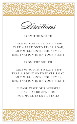 Pebble Beach Direction Cards
