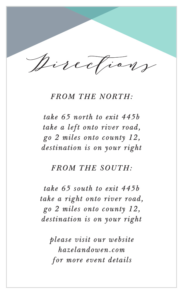 Geometric Apex Direction Cards