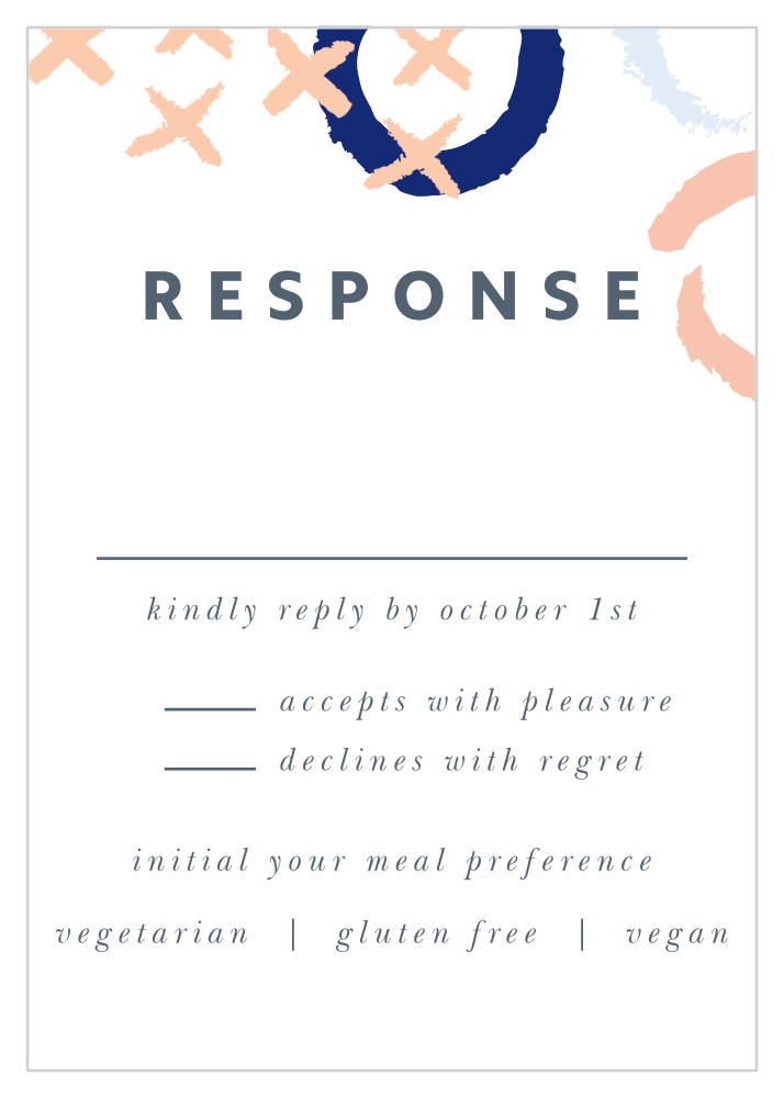 X & O Response Cards