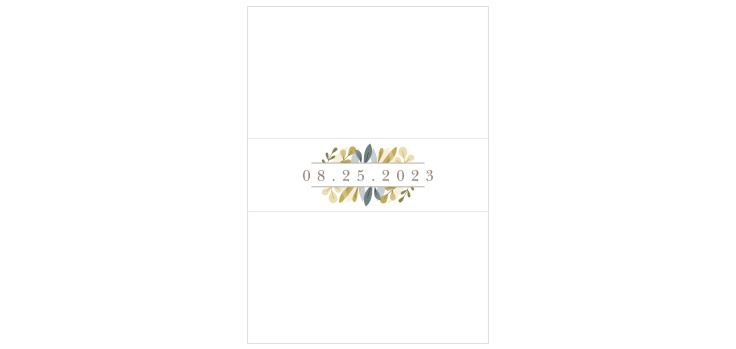 Forest Leaves Wedding Belly Bands