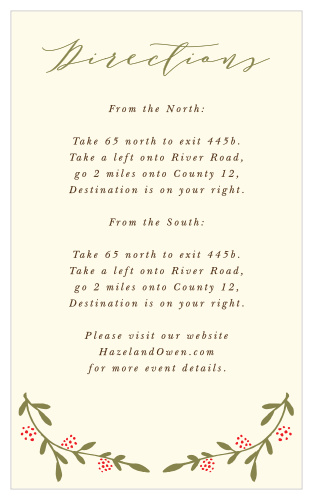 Bountiful Berries Direction Cards