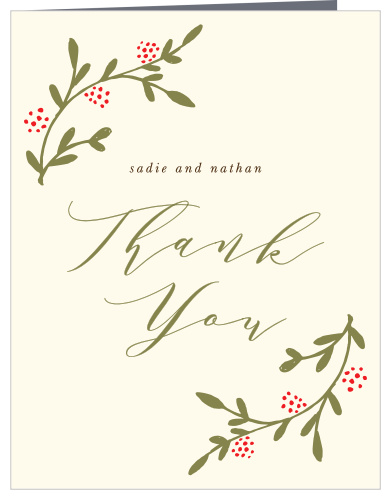 Bountiful Berries Wedding Thank You Cards