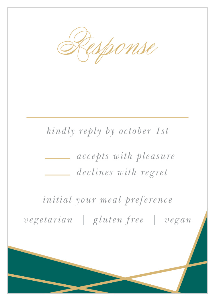 Emerald Facets Response Cards