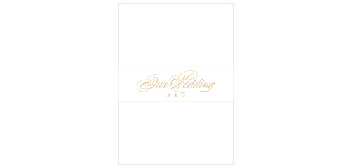 Elegant Damask Wedding Belly Bands