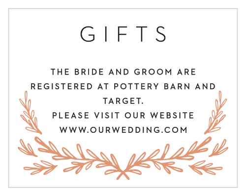 Gilded Frame Registry Cards