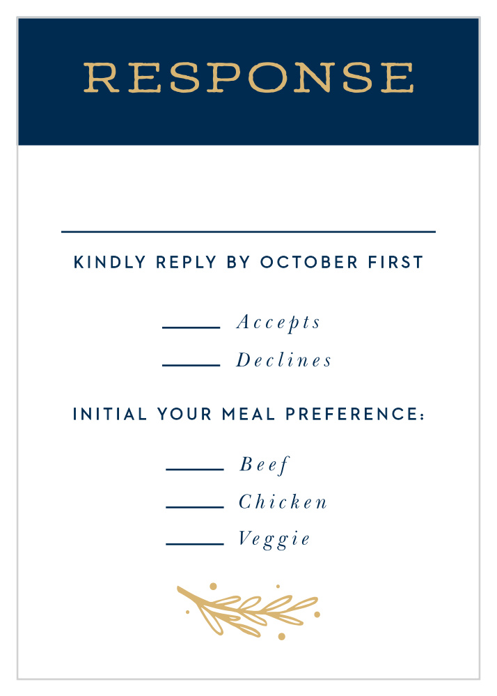 Simply Botanical Response Cards