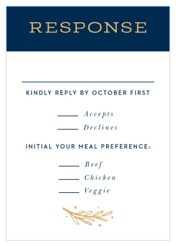 Simply Botanical Response Cards