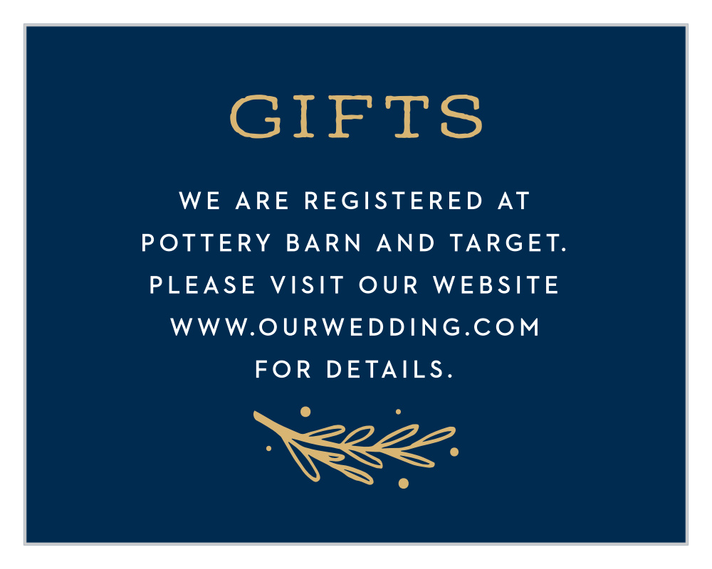 Simply Botanical Registry Cards