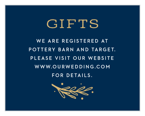 Simply Botanical Registry Cards