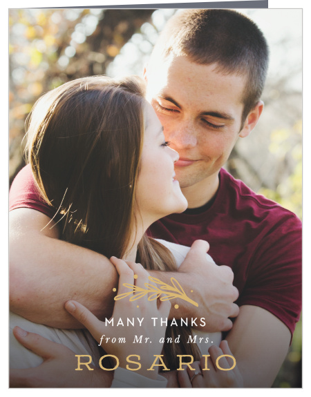 Simply Botanical Wedding Thank You Cards