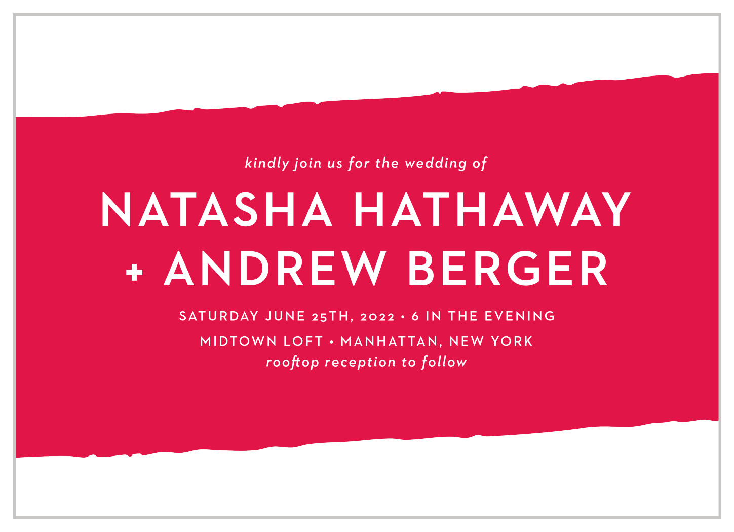 Torn Paper Wedding Invitations