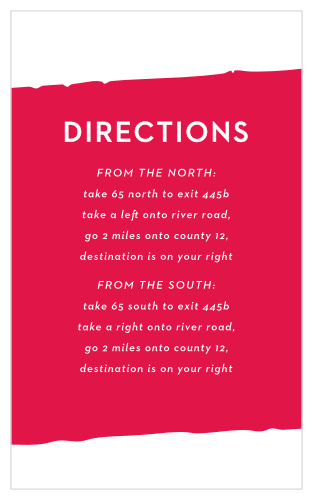 Torn Paper Direction Cards