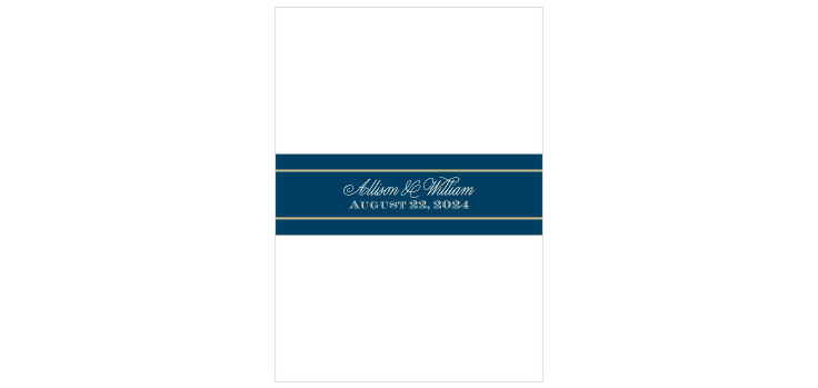 Photo Ribbon Wedding Belly Bands