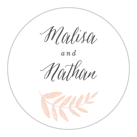 Wedding Wreath Wedding Stickers