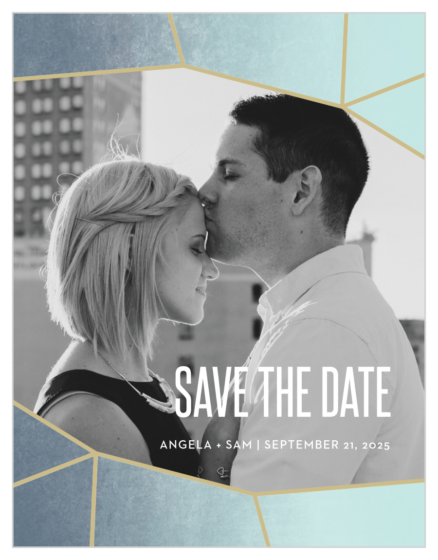 Gleaming Gemstone Save the Date Magnets