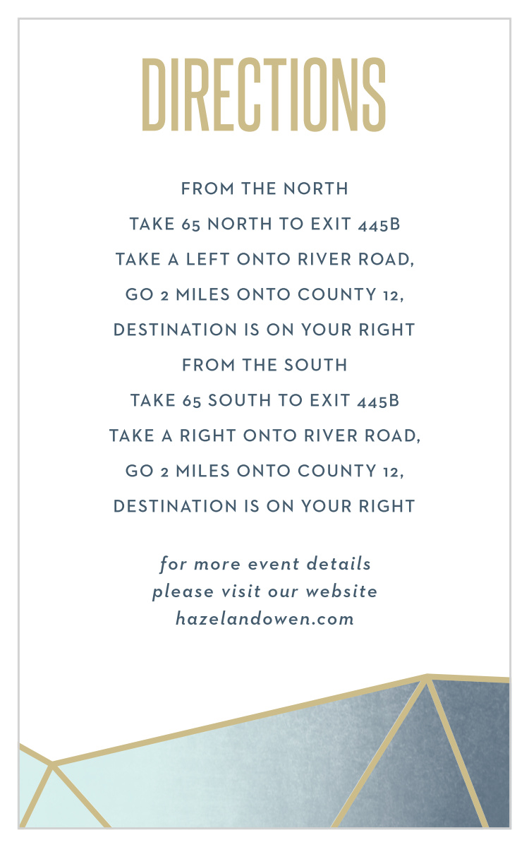 Gleaming Gemstone Direction Cards