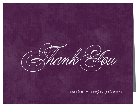 Our In The Mood Wedding Thank You Cards are a perfect way to honor your loved ones by showing them how grateful you are! 