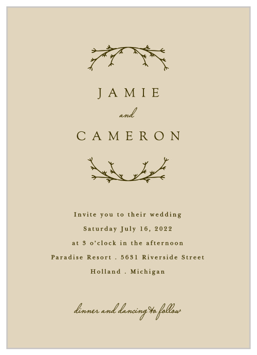Our Charming Twig Wedding Invitations are a wonderful choice for your special day! 